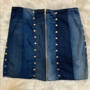 Handmade Denim Mini Skirt